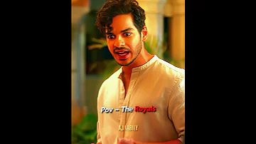 The Royals Ishaan Khatter Bhumi Pednekar Watsappstatus Shorts Shortfeed 