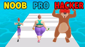 NOOB vs PRO vs HACKER - Fat 2 Fit!