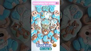 It’s a boy 👼🏻 #cookies #babyshorts #babies #babyshower #genderreveal #reveal #pragnancy #giveaway