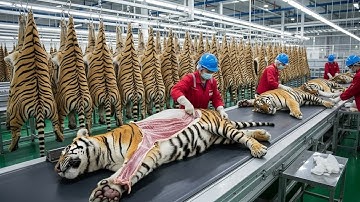 How Tiger Leather Is Turned Into High-End Luxury Bags (Complete Factory Process)