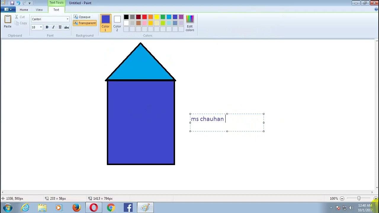 how to open paint and save file YouTube