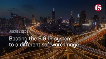 Booting the BIG-IP system to a different software image