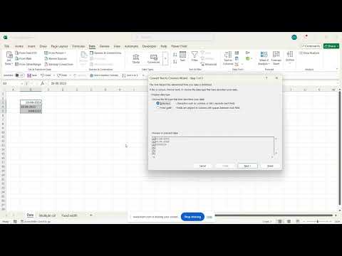 📊 Fixing Inconsistent Date Formats in Excel | Text to Columns Feature