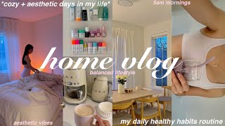 HOME VLOG🏚 cozy days in my life   daily healthy habits routine   home decor *holiday season vibes*