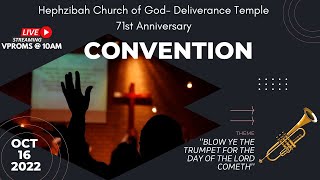 Hephzibah  Church of God Deliverance Temple 71st Anniversary Convention