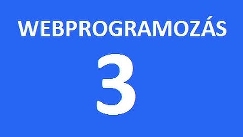 CSS alapok (webprogramozás 3. rész)