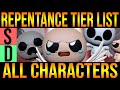 ALL REPENTANCE CHARACTERS TIER LIST - The Binding Of Isaac: Repentance