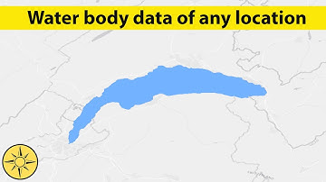 Download water body data of any place