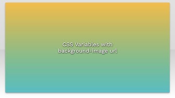 CSS Variables with background-image url