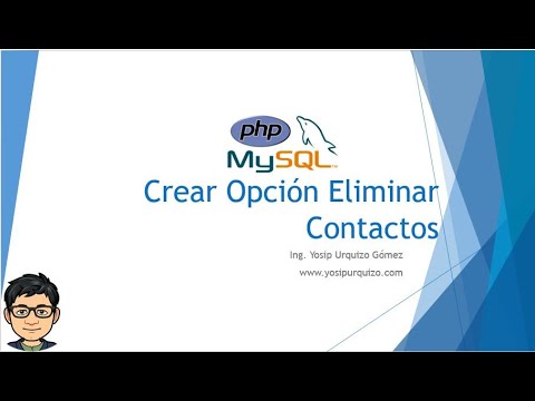 09 - Crear Opción Eliminar Contactos | PHP y MySQL