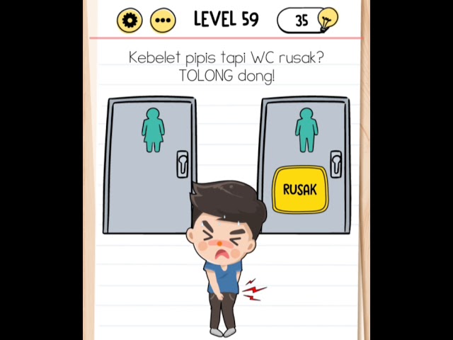 Kebelet pipis tapi wc rusak brain test