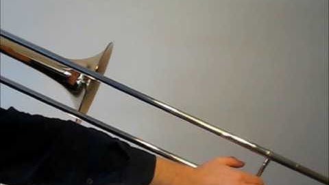 Learn to play B major scale on trombone