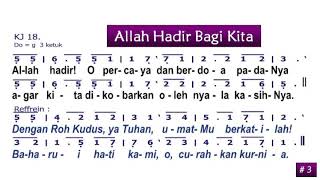 Kidung Jemaat 18 Bait 1 Dan 3 Allah Hadir Bagi Kita