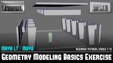 Maya Beginner Tutorial 7/13: Geometry Modeling Basics Exercise