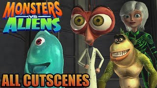 Monsters vs Aliens  Game Movie ( All Cutscenes ) screenshot 5