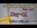 Day-01 of 30 days *Hard NEET study Challenge*‼️from zero🚨#neet2026 