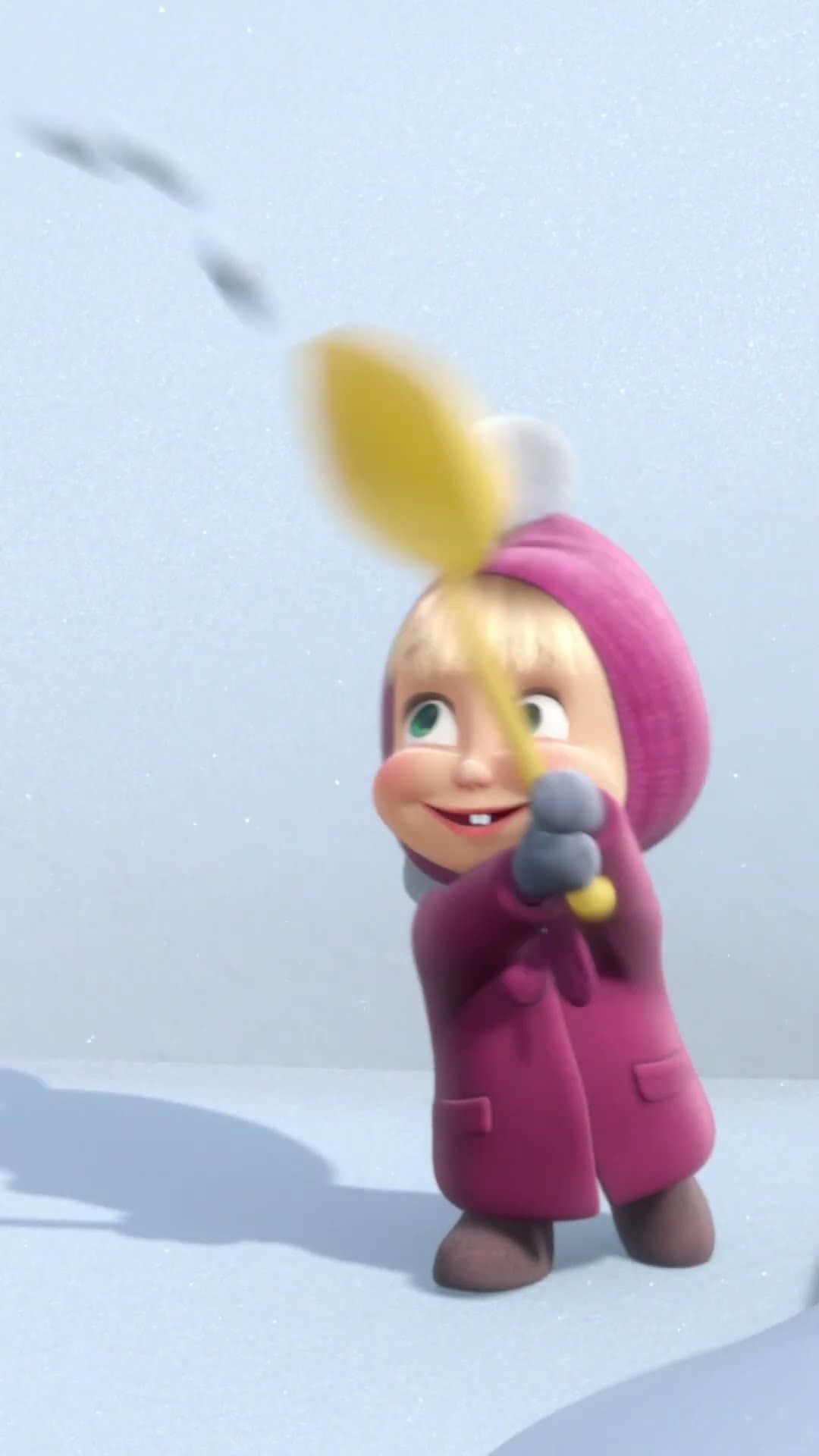 لنلعب بكرات الثلج؟ ❄️ mashabeararabic #shorts #arabic #mashaandthebear# #ماشاوالدب #مضحك #كرتون