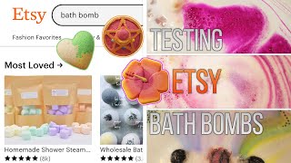 Testing Etsy Bath Bombs - Shopping, Demo, & Review!
