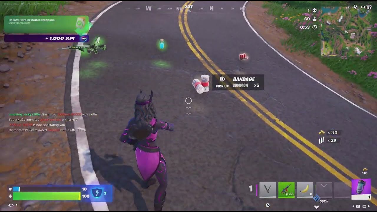 Gain shields with Flowberry Mist Grenade Fortnite 
