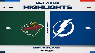 Nhl Highlights Wild Vs. Lightning - March 24, 2026