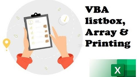 018. LISTBOX in Macro VBA - Select the sheets from a listbox and get them printed into 1 document