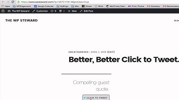 Better Click To Tweet Tutorial: Changing the "via"