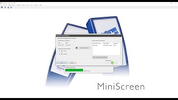 Initialize an ofline measurement MiniScreen Viewer