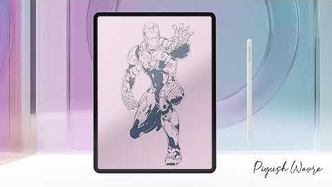 Sketching in Procreate:- Iron Man | Timelapse