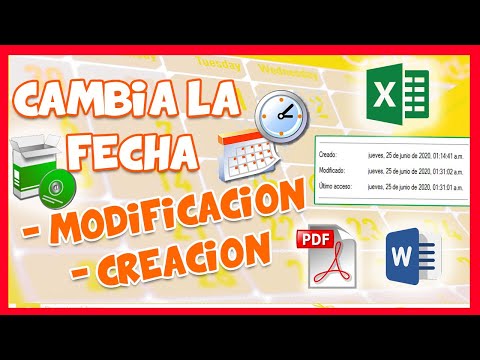 Video: Cómo Cambiar La Hora De Creación Del Archivo