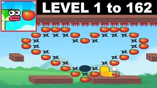 Hungry Worm - Greedy Worm level 1 to 162 - Full Game Guide - All levels Gameplay Walkthrough screenshot 2