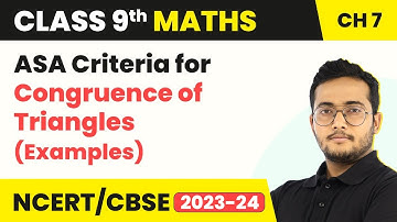 Examples on Congruency (ASA Theorem) - Triangles | Class 9 Maths Chapter 7