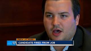 State treasurer candidate fired from job for refusing to drop out of race