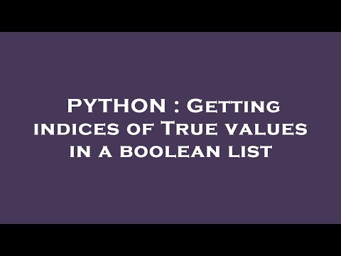 PYTHON : Getting