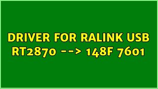 ralink rt2870 driver windows 10