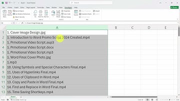 How to Extract All File Names From Windows Folder to Excel