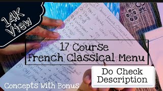 17 Course French Classical Menu (Easy way) Hotel Management Tutorial Culinary(Check Description Box) screenshot 1