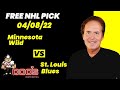 NHL Pick - Minnesota Wild vs St. Louis Blues Prediction, 4/8/2022 Best Bets, Odds & Betting Tips