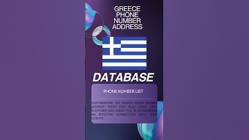 Greece Phone Number Address | Bulk Email Data