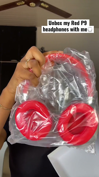 Unboxing Red P9 headphones #vlog #nigerian