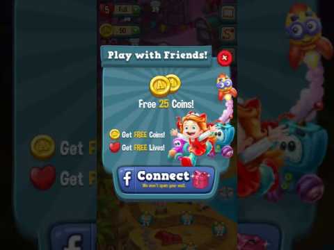 How to connect toy blast to Facebook and invites friends