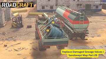 RoadCraft - Replace Damaged Sewage Valves | Sandswept Map Part-29 (Ep-129)