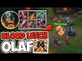 WHEN OLAF HITS 150% LIFESTEAL AND EVERY AUTO HEALS TO FULL! (THIS IS OP) - League of Legends