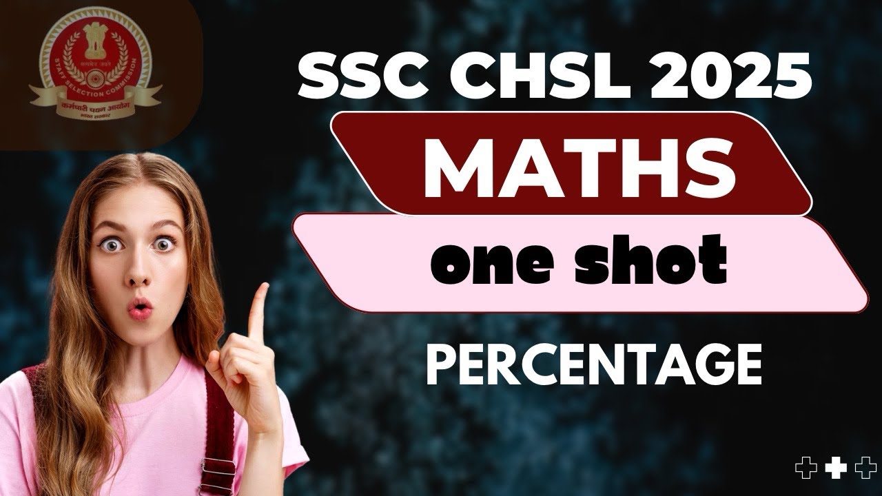 PERCENTAGE REVISION IN ONE SHOT | SSC CHSL 2025 | MOST IMPORTANT ...