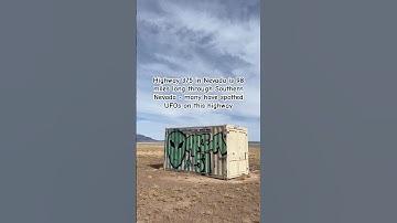 Extraterrestrial Highway, Nevada #shorts #creepy #ufo #area51 #roadtrip #abandoned #aliens #wow #art