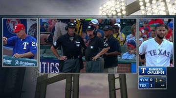 NYM@TEX: Mazara ruled safe at first after challenge