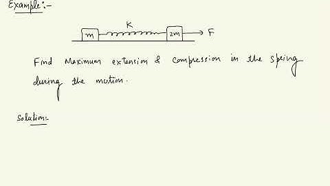 Challenging problem | spring block system with external force | Olympiads |JEE