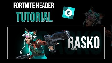 How To Make A FREE Fortnite Header without Photoshop in Pixlr (Tutorial + Template!)
