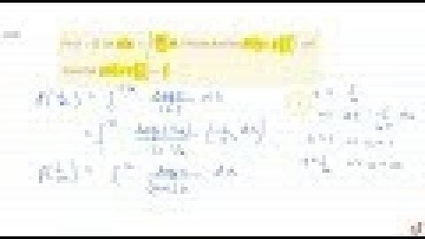 JEE MAINS 2018 For    `x  gt0,l e tf(x)=int_1^x((log)_e t)/(1+t)dtdot` Find    the function `f(x...