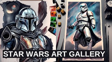 Star Wars Art Gallery Showcase | Watercolor Paintings of Star Wars Characters