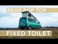 VW Campervan with fixed TOILET built by the pros